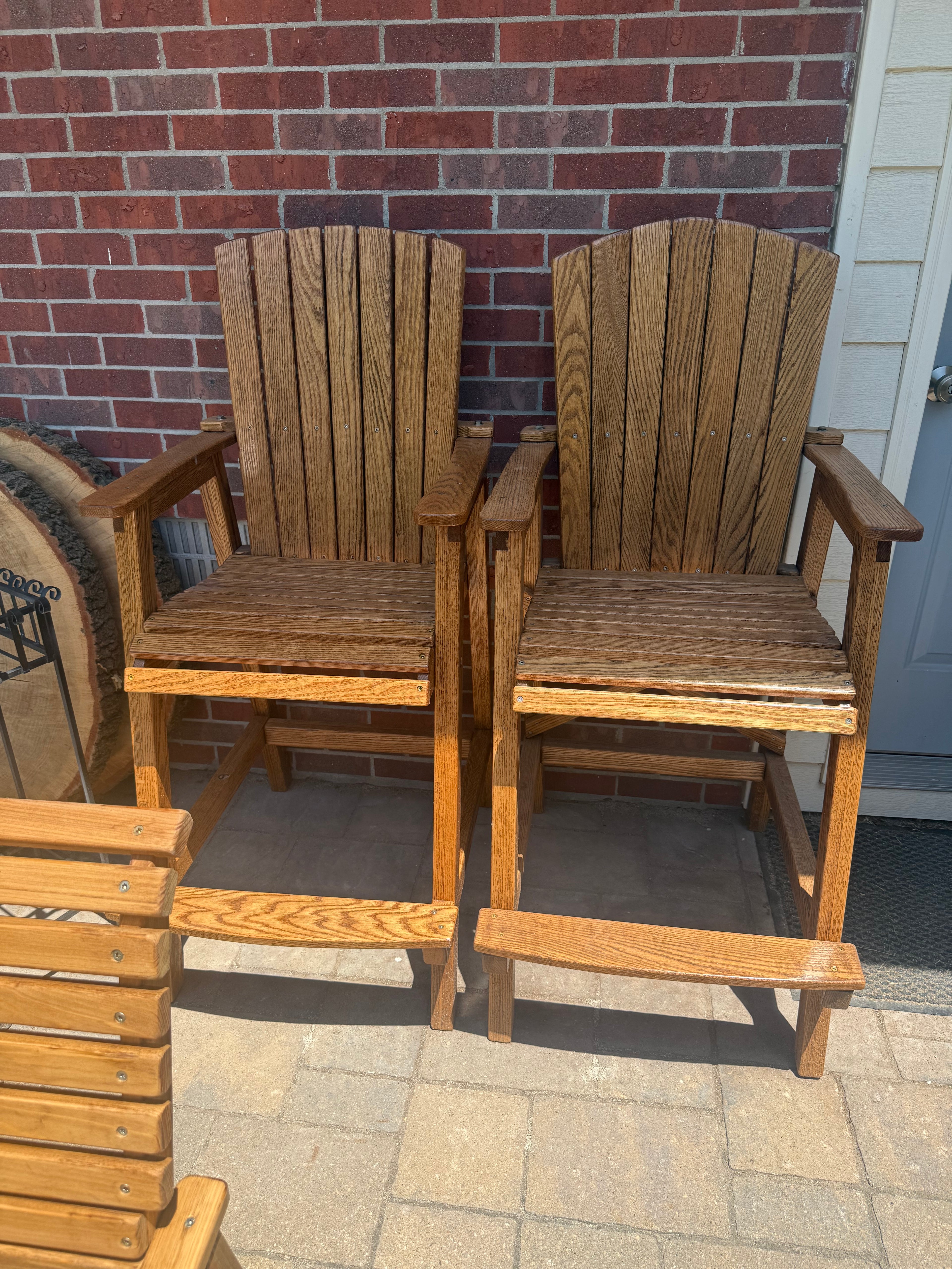 Barstool height outdoor chairs sold separately