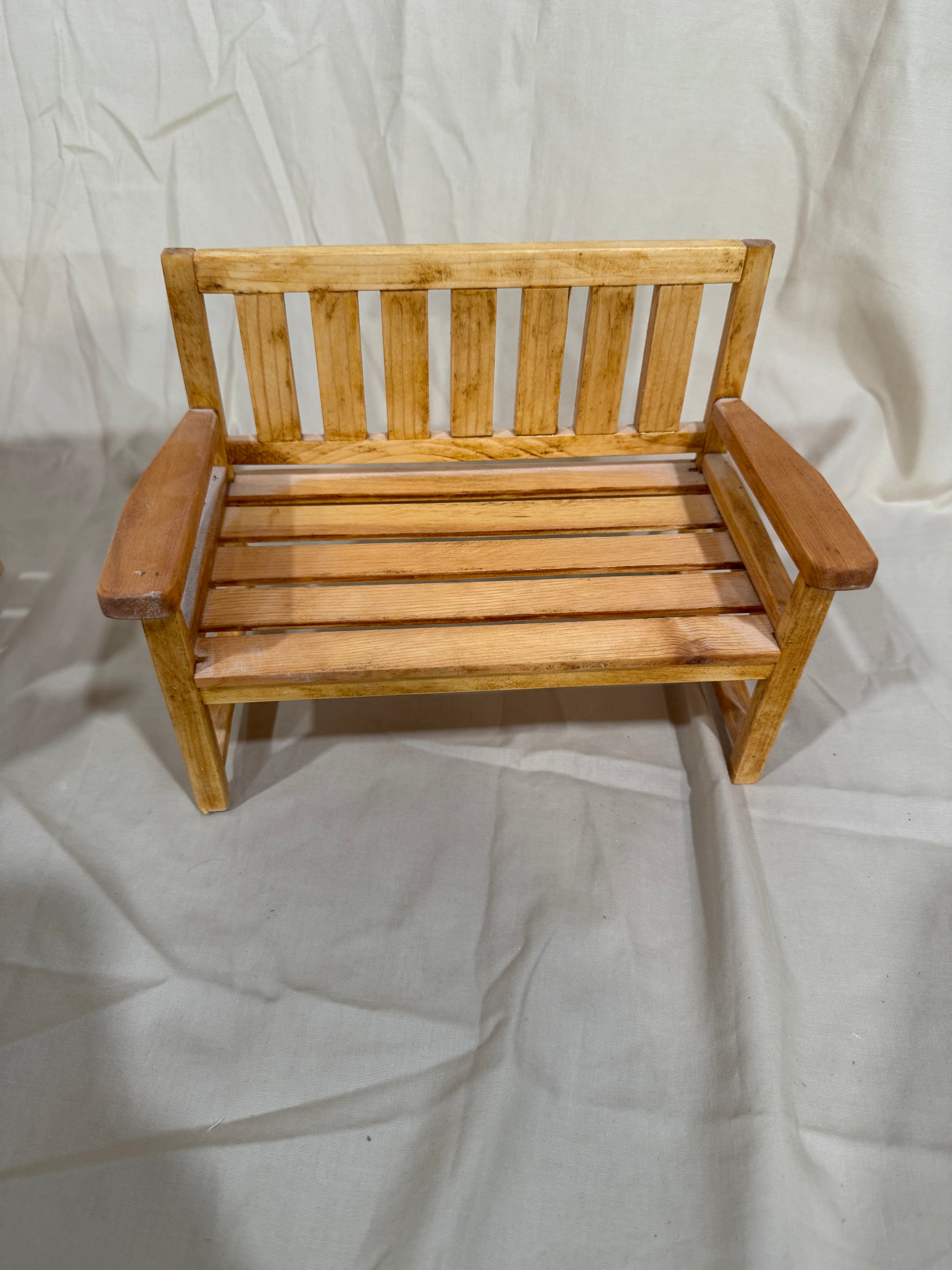 Barbie garden bench (doll not included)